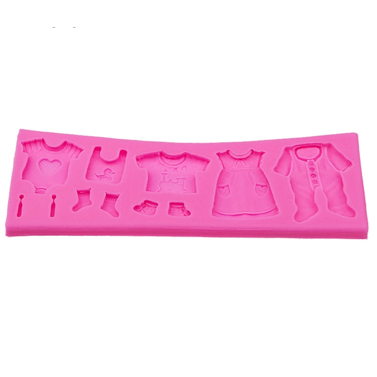 2 PCS Baking Mold Baby Shoes Fondant Cake Mold Kid Clothes Silicone DIY Chocolate West Point Mold, Kid Clothes Shape 2 PCS Baking Mold Baby Shoes Fondant Cake Mold Kid Clothes Silicone DIY Chocolate West Point Mold, Kid Clothes Shape