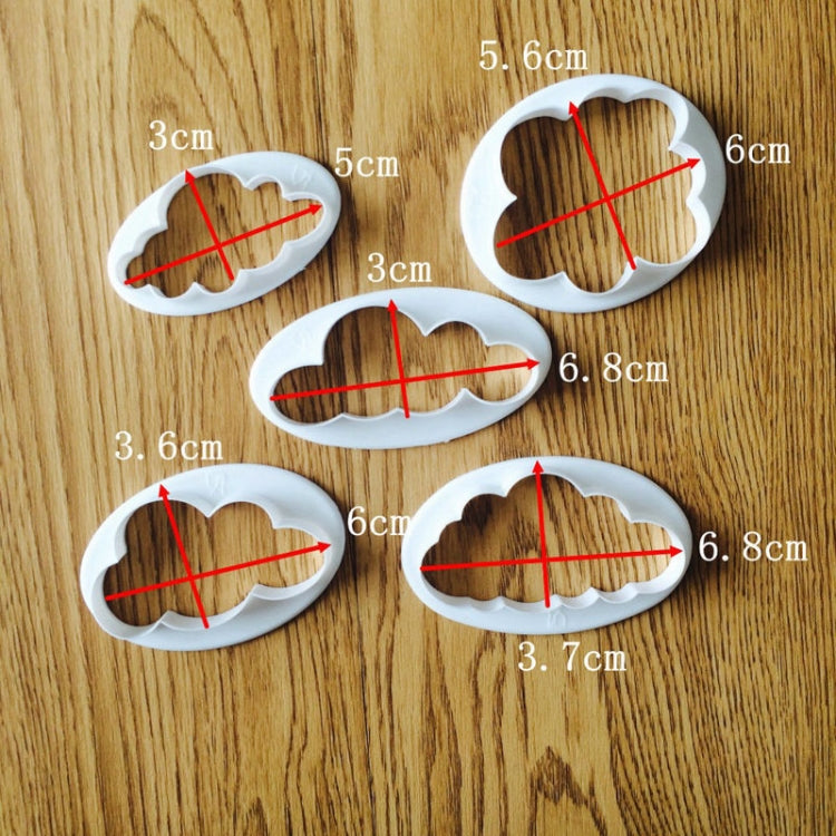 10 PCS Cake Mold Cloud Fondant Cake Decoration Printing Die Cutting Mold, Cloud Shape 10 PCS Cake Mold Cloud Fondant Cake Decoration Printing Die Cutting Mold, Cloud Shape