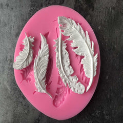 Feather Sugar Silicone Mold Fondant Mold Cake Decorating Tools, Feather Sugar Shape