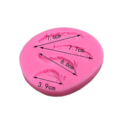 Feather Sugar Silicone Mold Fondant Mold Cake Decorating Tools, Feather Sugar Shape