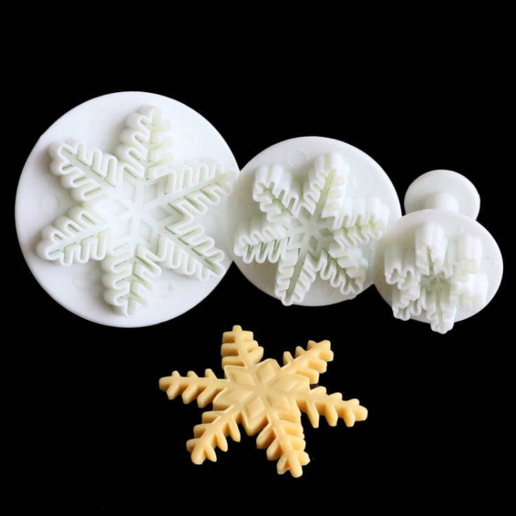 6 PCS Fondant Cake Tool Fine Snowflake Spring Mould Set, Fine Snowflake Shape 6 PCS Fondant Cake Tool Fine Snowflake Spring Mould Set, Fine Snowflake Shape