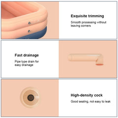 PVC Shade Wireless Automatic Inflatable Swimming Pool Household Children Swimming Pool Large Outdoor Plastic Pool with Shed, 2.1m, 2.6m, 3m