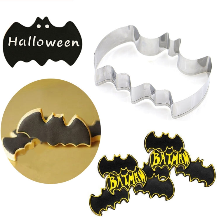 2 PCS Stainless Steel Cookie Cutter Bat Modeling Mold Halloween Cutting Mold DIY Tool 2 PCS Stainless Steel Cookie Cutter Bat Modeling Mold Halloween Cutting Mold DIY Tool