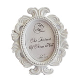 Floral Photo Round Picture Frame Holder Wedding Home Decor