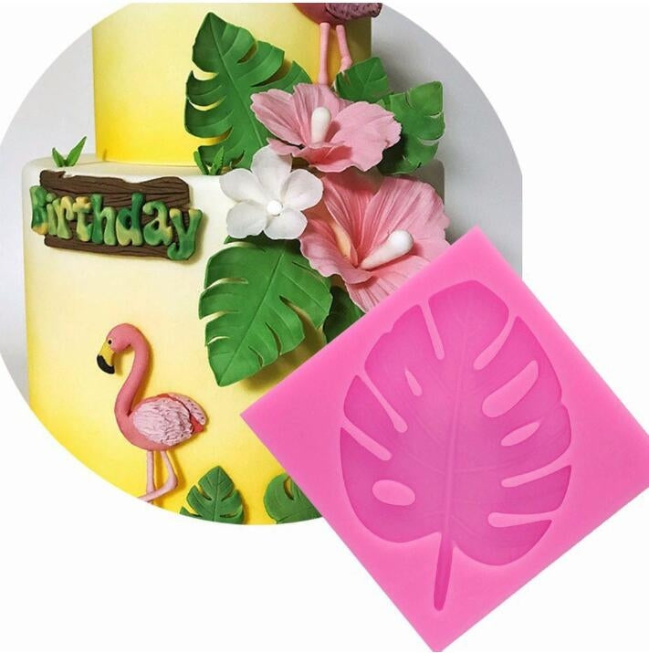 2 PCS DIY Tree Leaf Fondant Mould Chocolate Cake Decorating Mould, Tree Leaf Shape(Pink), Tree Leaf Shape(Gray) 2 PCS DIY Tree Leaf Fondant Mould Chocolate Cake Decorating Mould, Tree Leaf Shape(Pink), Tree Leaf Shape(Gray)