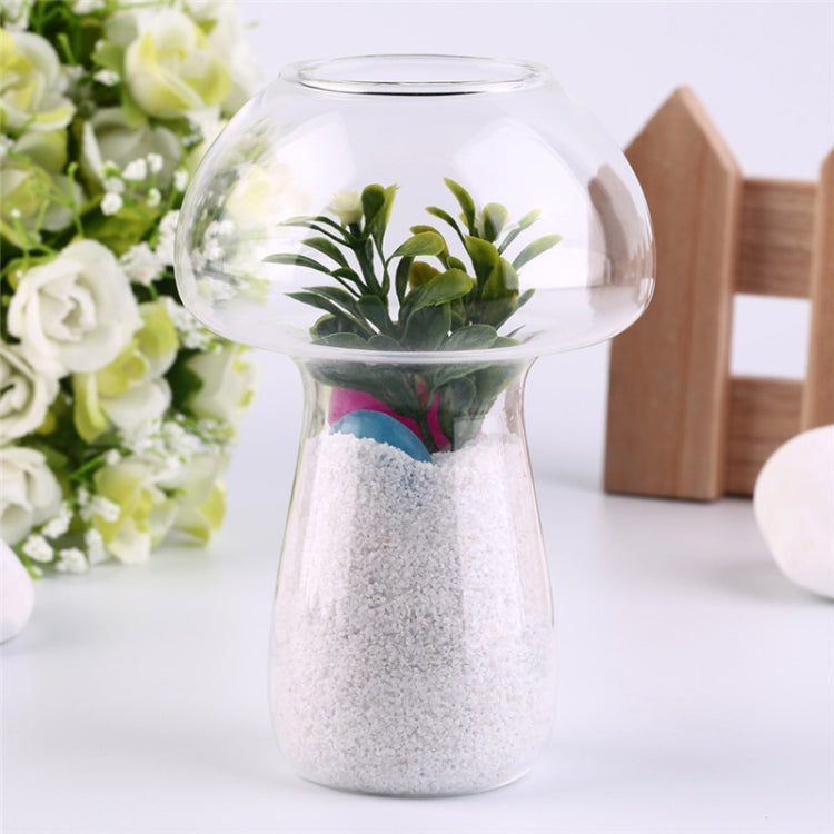 Mushroom Shaped Glass Vase Terrarium Bottle Container Flower Home Table Decoration Mushroom Shaped Glass Vase Terrarium Bottle Container Flower Home Table Decoration