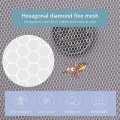 3 PCS 150cm Baby Pushchair Mosquito Insect Shield Net Safe Infants Protection Mesh Stroller Accessories Mosquito Net