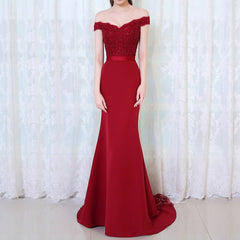 Mermaid Long Evening Dress Party Elegant Long Prom Gown With Belt