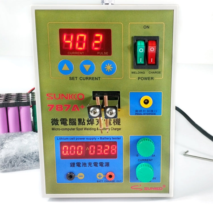 SUKKO LED Pulse Battery Spot Welder + Spot Welding Machine Micro-computer Micro Welding with LED Light+Battery Clamp, 220V EU Plug SUKKO LED Pulse Battery Spot Welder + Spot Welding Machine Micro-computer Micro Welding with LED Light+Battery Clamp, 220V EU Plug
