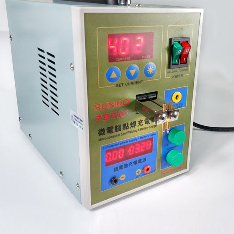 SUKKO LED Pulse Battery Spot Welder + Spot Welding Machine Micro-computer Micro Welding with LED Light+Battery Clamp, 220V EU Plug SUKKO LED Pulse Battery Spot Welder + Spot Welding Machine Micro-computer Micro Welding with LED Light+Battery Clamp, 220V EU Plug