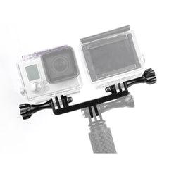 Soporte doble con adaptador de montaje con tornillos para GoPro