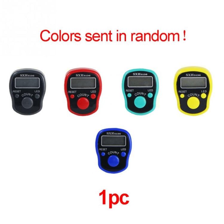 Electronic Digital Counter Portable Hand Operated Tally LCD Screen Finger Counter, Random Color Electronic Digital Counter Portable Hand Operated Tally LCD Screen Finger Counter, Random Color