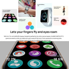 Original Huawei WATCH FIT 2 Smart Sports Watch, Black, White