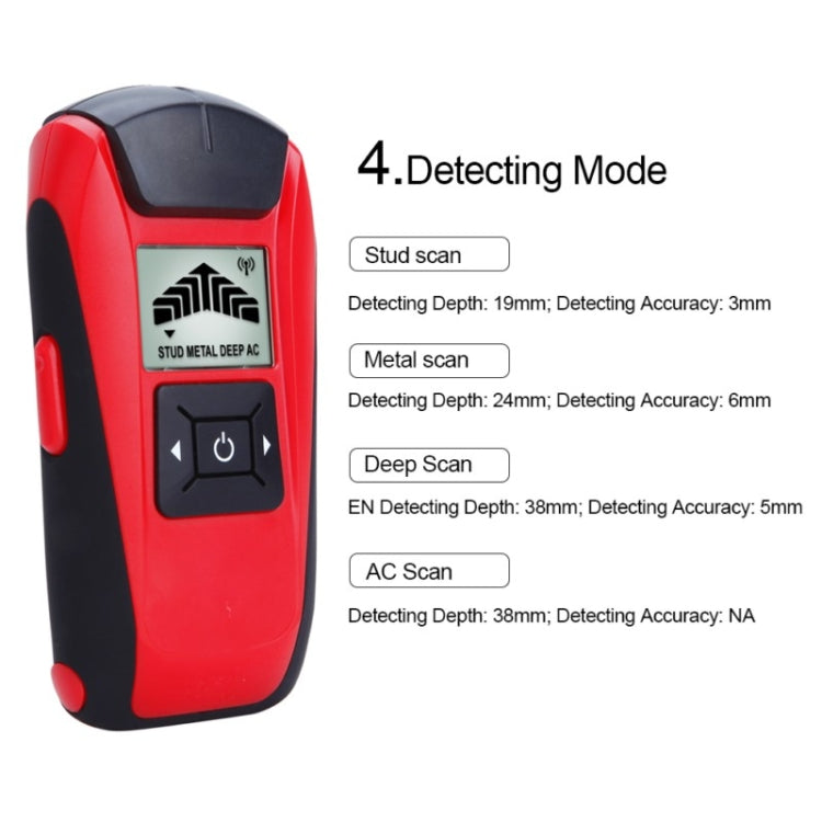 G120 Metal Wood Cable Wire Reinforced Tester Multifunctional Wall Metal Detection Instrument G120 Metal Wood Cable Wire Reinforced Tester Multifunctional Wall Metal Detection Instrument