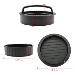 Hamburger Meat Press Tool Patty Maker Mold Cutlet, 2PCS Black