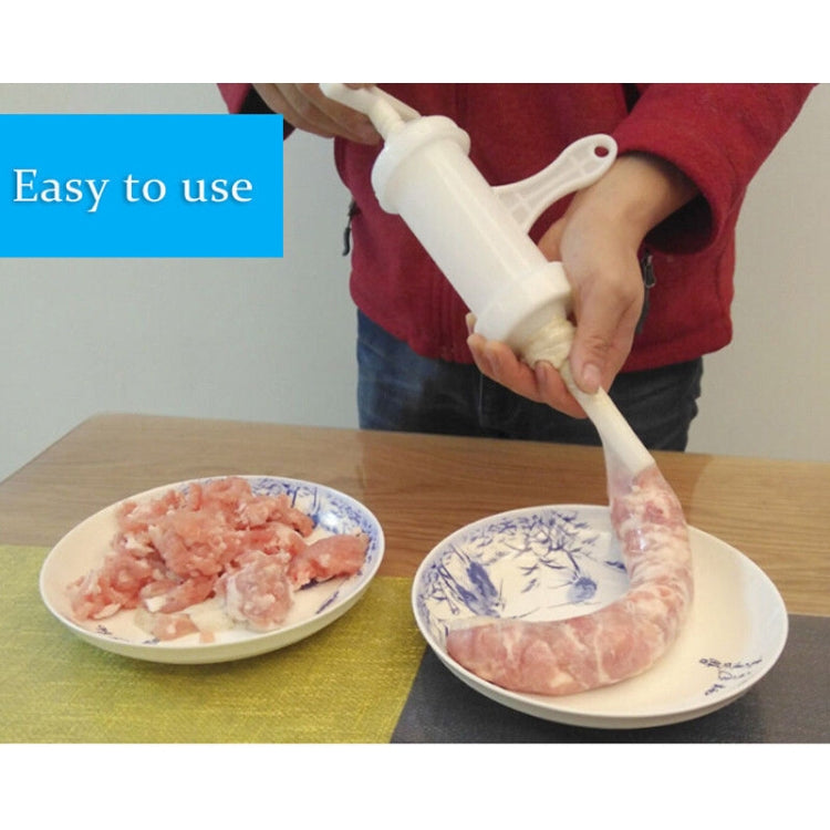 2 PCS Sausage Machine Meat Stuffer Filler Hand Operated Salami Maker, 12x17x19cm 2 PCS Sausage Machine Meat Stuffer Filler Hand Operated Salami Maker, 12x17x19cm