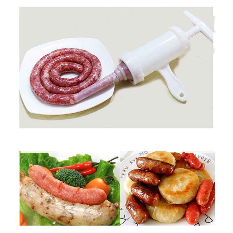 2 PCS Sausage Machine Meat Stuffer Filler Hand Operated Salami Maker, 12x17x19cm 2 PCS Sausage Machine Meat Stuffer Filler Hand Operated Salami Maker, 12x17x19cm