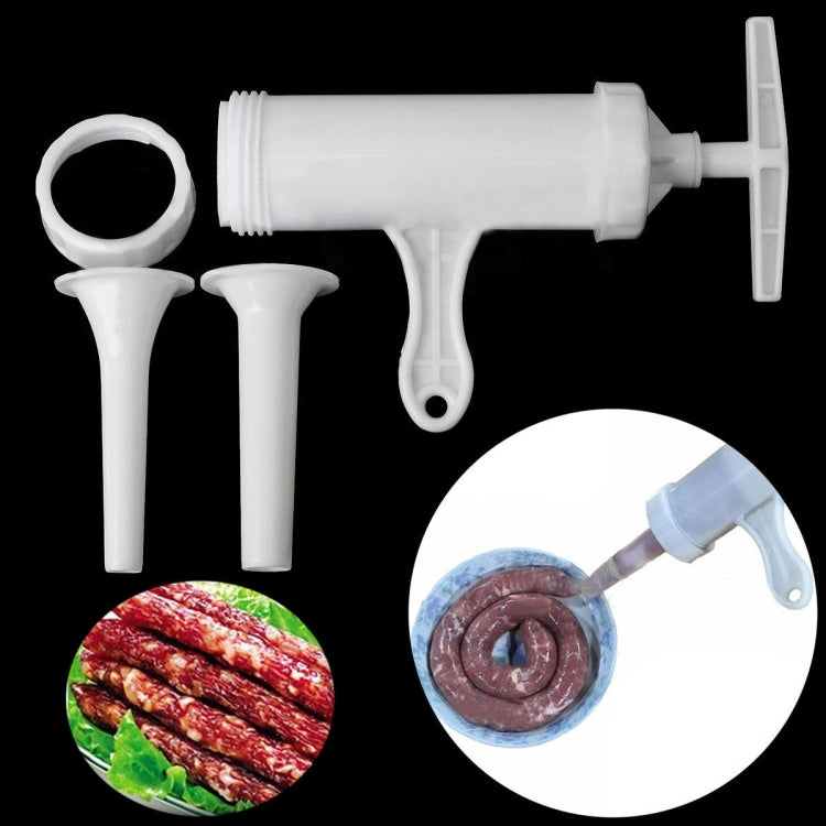 2 PCS Sausage Machine Meat Stuffer Filler Hand Operated Salami Maker, 12x17x19cm 2 PCS Sausage Machine Meat Stuffer Filler Hand Operated Salami Maker, 12x17x19cm