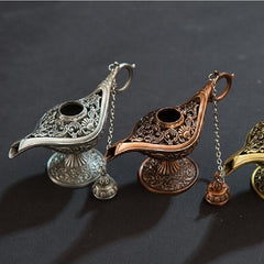 Aladdin Magic Lamp Metal Crafts Wish Lamp Aromatherapy Home Creative Decoration Gift