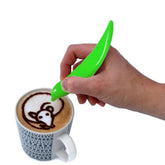 New Electric Latte Art Pen For Coffee Cake Pen For Spice Cake Decorating Pen Coffee Carving Pen Baking Pastry Tools