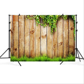 2.1m x 1.5m Flower Vine Vintage Wooden Board for Children Photographing Photography Background Cloth