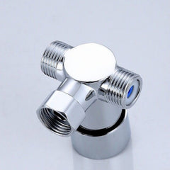 Brass Adjustable Temperature Three-way Valve Cold And Hot Water Mixing Switch Brass Induction Faucet, Three-way Valve