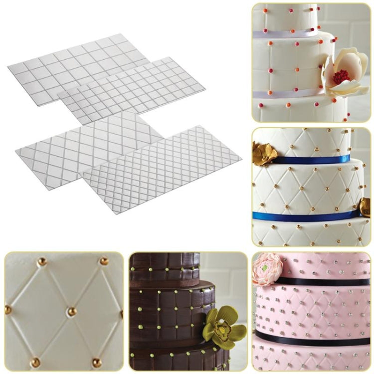 2 Sets DIY Cake Mold Wexture Fondant Printing Mold, Plaid pattern, Roll rattan 2 Sets DIY Cake Mold Wexture Fondant Printing Mold, Plaid pattern, Roll rattan