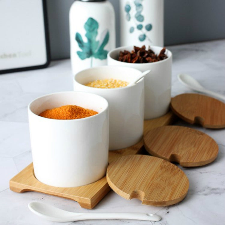 3pcs / Set Simple Life Creative Ceramics Kitchen Food Containers Organizer Jars For Spices Sugar-bowl Condiment Box Kitchen Storage Bottl, Ceramics (2 sets ) 3pcs / Set Simple Life Creative Ceramics Kitchen Food Containers Organizer Jars For Spices Sugar-bowl Condiment Box Kitchen Storage Bottl, Ceramics (2 sets )