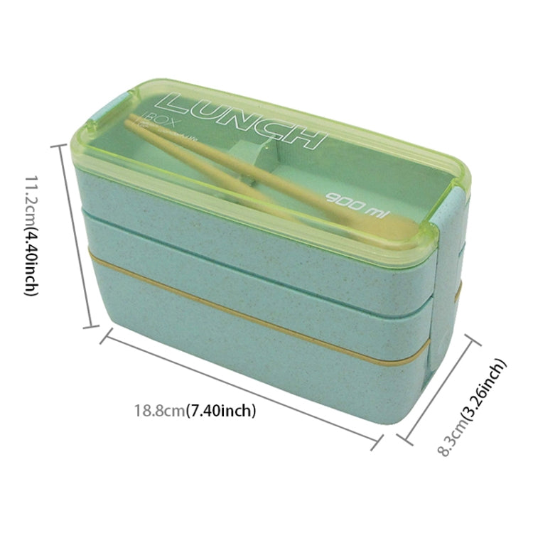 900ml 3 Layers Bento Box Lunch Box Food Container Wheat Straw Material Microwavable Dinnerware Lunchbox 900ml 3 Layers Bento Box Lunch Box Food Container Wheat Straw Material Microwavable Dinnerware Lunchbox