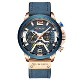 CURREN M8329 Casual Sport Leather Watch for Men