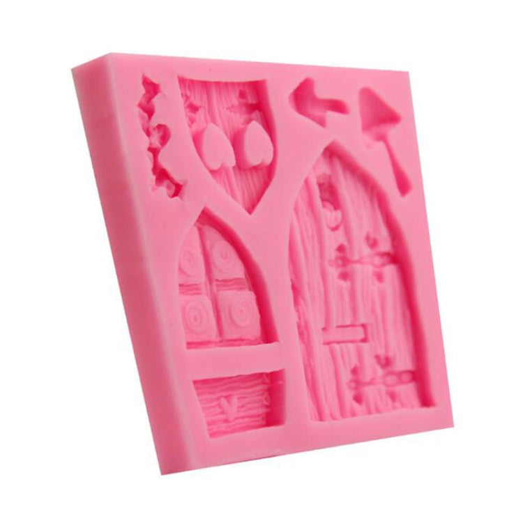 2 PCS Cartoon House Wooden Window Shape Silicone Candy Mold Fairy Tale Cake Decorating Tool 2 PCS Cartoon House Wooden Window Shape Silicone Candy Mold Fairy Tale Cake Decorating Tool