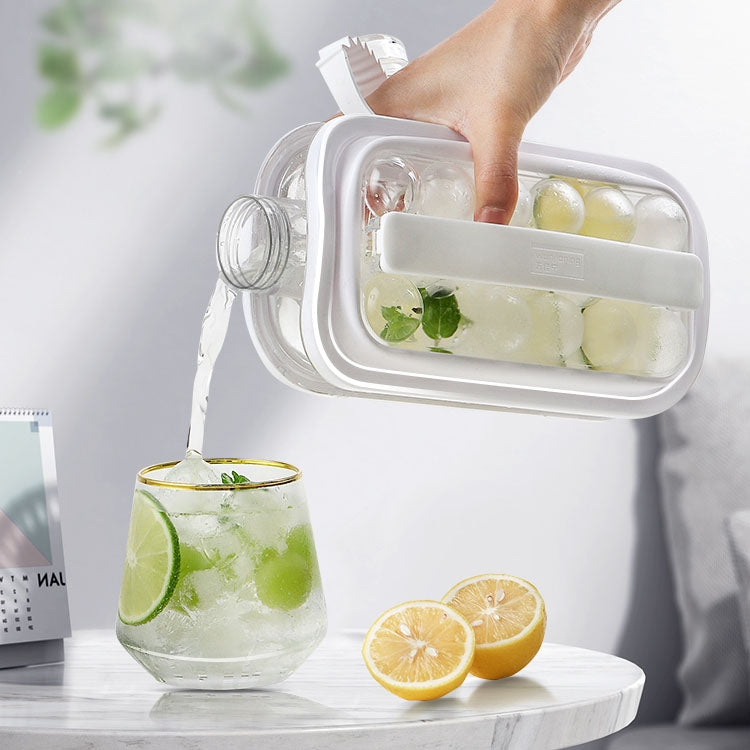 2 in 1 Round Ice Cube Mold Portable Ice Ball Maker Bottle Kettle with Lid White, 17 Grid 2 in 1 Round Ice Cube Mold Portable Ice Ball Maker Bottle Kettle with Lid White, 17 Grid