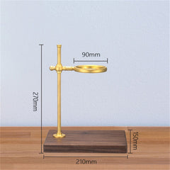 Wood Base Hand Coffee Filter Holder Adjustable Filter Holder, Rubber Wood, Spade Wood