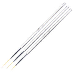 3pcs /Set Nail Double-Ended Color Brush Nail Art Drawing Pen Tool Set
