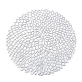 Table Bowl Mats Home Decor Placemat For Dining Table PVC Plastic Hollow Insulation Round Baroque Mediterranean Coaster Pads