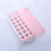 Summer 21 Grid Cool Home-made Ice Cube Ice Box Mould with Lid, 21 Grid(Pink), 21 Grid(Blue), 21 Grid(Green)