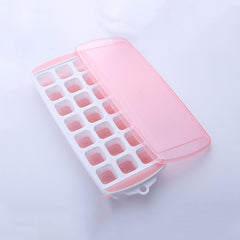 Summer 21 Grid Cool Home-made Ice Cube Ice Box Mould with Lid, 21 Grid(Pink), 21 Grid(Blue), 21 Grid(Green)