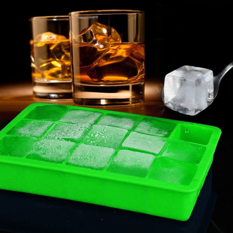15 Grids DIY Big Ice Cube Mold Square Shape Silicone Ice Tray Fruit Ice Cream Maker 15 Grids DIY Big Ice Cube Mold Square Shape Silicone Ice Tray Fruit Ice Cream Maker