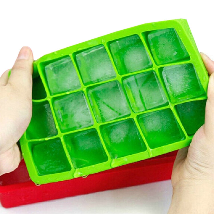 15 Grids DIY Big Ice Cube Mold Square Shape Silicone Ice Tray Fruit Ice Cream Maker 15 Grids DIY Big Ice Cube Mold Square Shape Silicone Ice Tray Fruit Ice Cream Maker