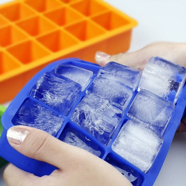 15 Grids DIY Big Ice Cube Mold Square Shape Silicone Ice Tray Fruit Ice Cream Maker 15 Grids DIY Big Ice Cube Mold Square Shape Silicone Ice Tray Fruit Ice Cream Maker