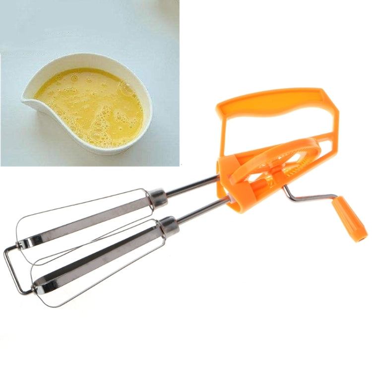 Double Rotation Hand Whisk Egg Beater Stainless Steel Kitchen Blender, Random Color Delivery Double Rotation Hand Whisk Egg Beater Stainless Steel Kitchen Blender, Random Color Delivery