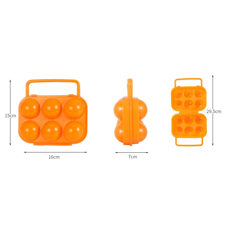 6 Grid Outdoor Portable Egg Protection Box, Random Color Delivery 6 Grid Outdoor Portable Egg Protection Box, Random Color Delivery