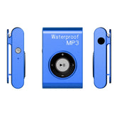 IPX8 Waterproof Swimming Diving Sports MP3 Music Player with Clip & Earphone, Support FM