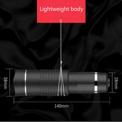 Bolanke Universal 20 Times Mobile Phone Telephoto Lens Monocular Live Broadcast HD 4K No Vignetting Lens