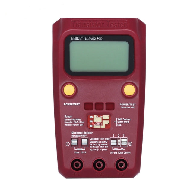 BSIDE ESR02 Pro Digital Transistor Test Table M328 Resistance Inductance Capacitance ESR Tester BSIDE ESR02 Pro Digital Transistor Test Table M328 Resistance Inductance Capacitance ESR Tester