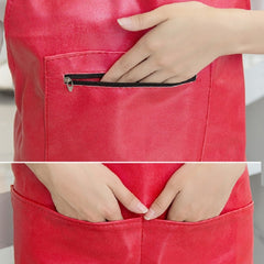 Waterproof Oil Proof Soft Leather Thick Wear-resistant Men and Women Overalls Apron