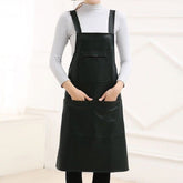 Waterproof Oil Proof Soft Leather Thick Wear-resistant Men and Women Overalls Apron