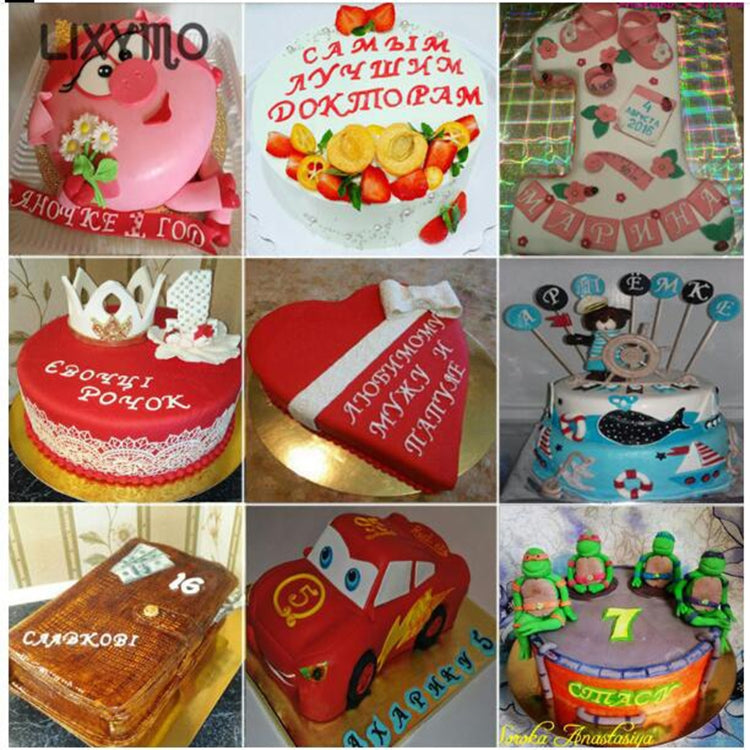 5 PCS Russian Letters Fondant Molds Embosser Sugar Craft Alphabet Moulds Cake Dessert Decor DIY Bakeware Tools, 24x2.6x0.6cm 5 PCS Russian Letters Fondant Molds Embosser Sugar Craft Alphabet Moulds Cake Dessert Decor DIY Bakeware Tools, 24x2.6x0.6cm