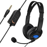 Bilateral Large Headphones PS4 Host Internet Voice Chat Headset for PS4, Large Headphones