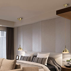 Chandelier Wall Lamp Full Copper Ceiling Plate Base Lighting Accessories, 12cm